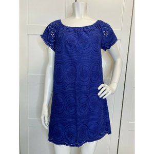 Joie Bondi Eyelet Short Sleeves Off The Shoulder M